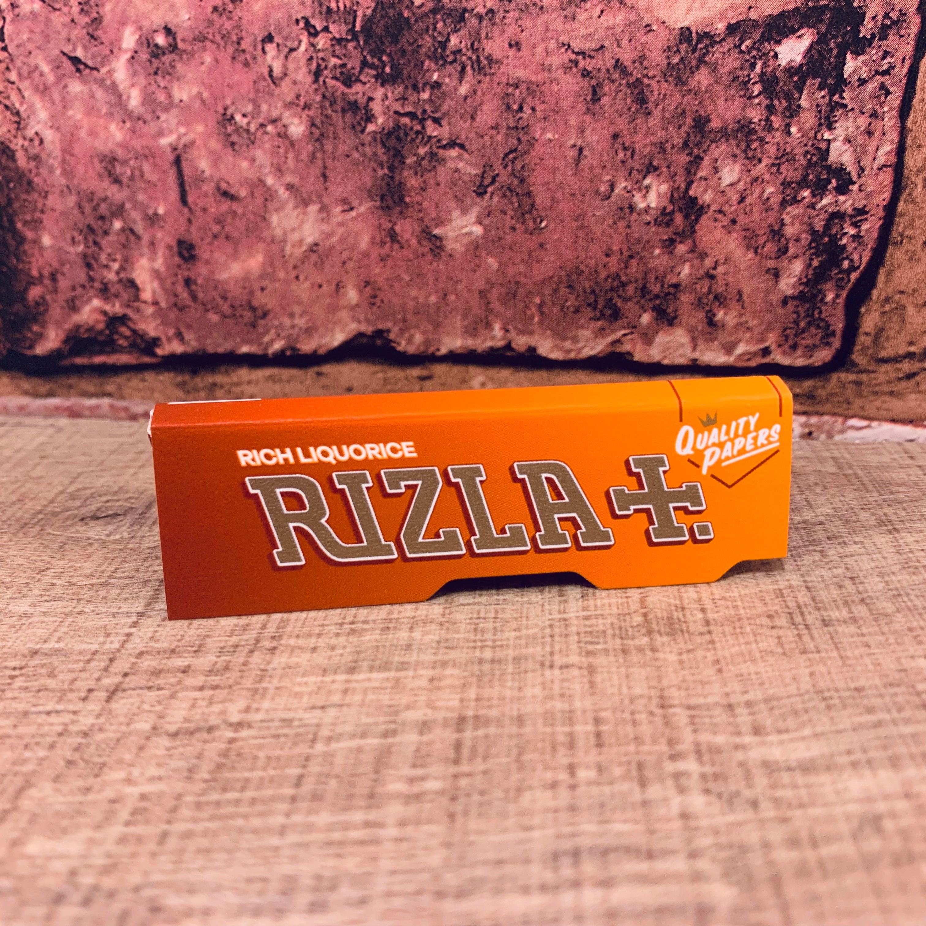 Rizla Orange RICH LIQUORICE Regular Size Cigarette Rolling Papers 25 x  Booklets