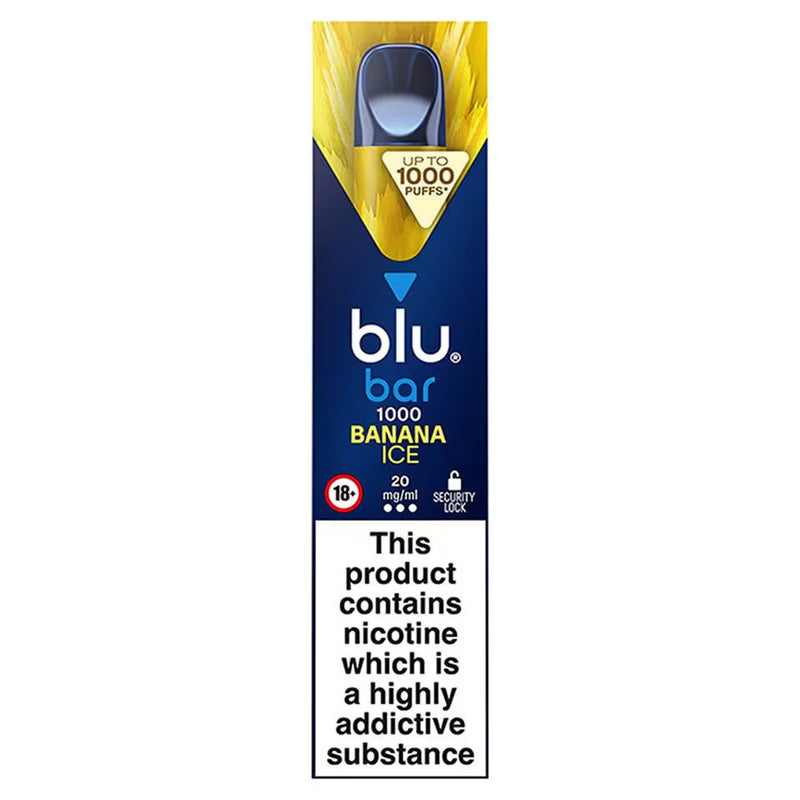 Blu Bar Banana Ice 1000 - Disposable Vape