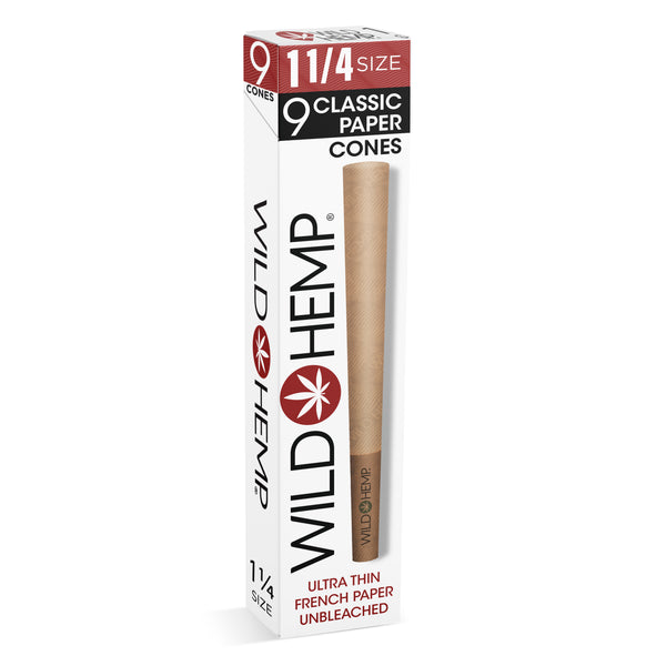 Wild Hemp: Unbleached Pre Rolled Cones King Size 9 Pack