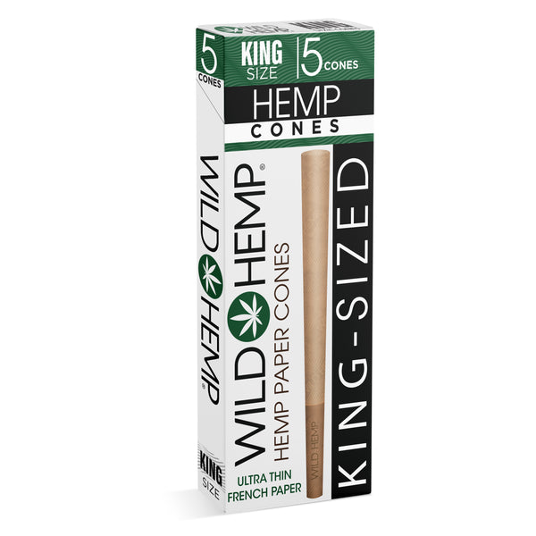 Wild Hemp: Hemp Pre Rolled Cones King Size 5 Pack