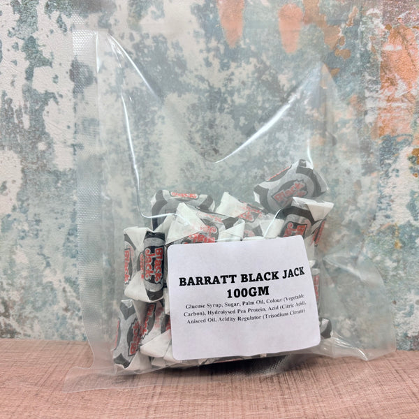 Barratt Black Jack Sweets 100gm