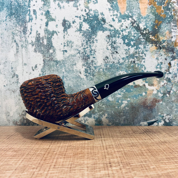 Lorenzetti Tevere Rustic Brown Pipe #4